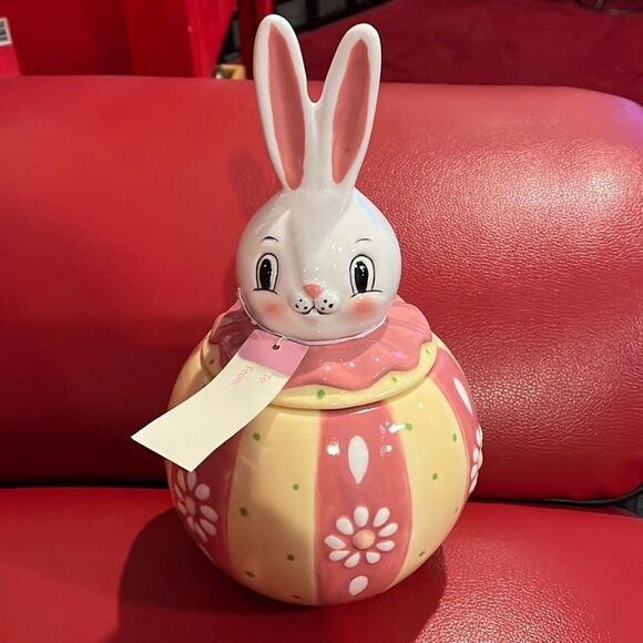 NWT Johanna Parker bunny canister - Picture 1 of 1